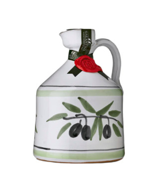 Frantoio Galantino ANGEL Extra Virgin Olive Oil in Hand Painted Ceramic