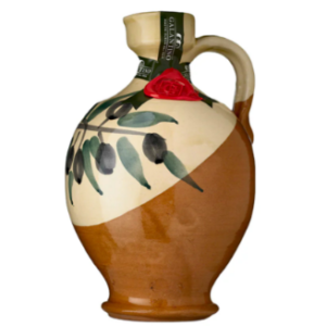 Frantoio Galantino ROBIN Extra Virgin Olive Oil in Hand Painted Ceramic