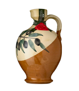 Frantoio Galantino ROBIN Extra Virgin Olive Oil in Hand Painted Ceramic