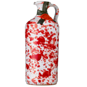 Frantoio Galantino Red Fantasia Extra Virgin Olive Oil in Hand Painted Ceramic