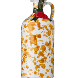 Frantoio Galantino Yellow Fantasia Extra Virgin Olive Oil in Hand Painted Ceramic