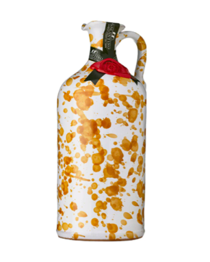 Frantoio Galantino Yellow Fantasia Extra Virgin Olive Oil in Hand Painted Ceramic